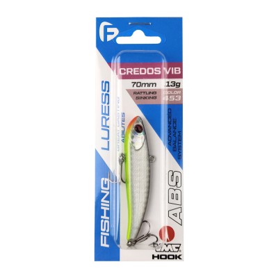 F-FISHING Воблер Credos Vib 70S 70мм 13г 453 Тонущий F-FISHING Воблер Credos Vib 70S 70мм 13г 453 Тонущий