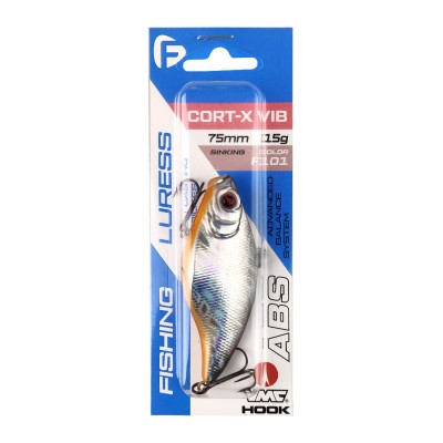 F-FISHING Воблер Cort-X VIB 75S 75мм 15г F101 Тонущий F-FISHING Воблер Cort-X VIB 75S 75мм 15г F101 Тонущий