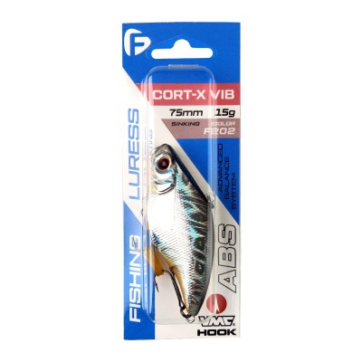 F-FISHING Воблер Cort-X VIB 75S 75мм 15г F202 Тонущий F-FISHING Воблер Cort-X VIB 75S 75мм 15г F202 Тонущий
