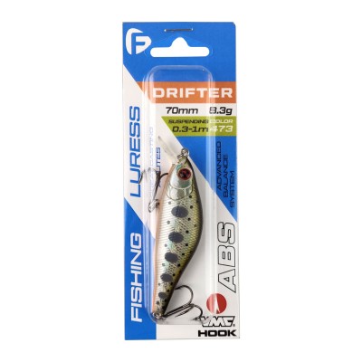 F-FISHING Воблер Drifter 70мм 8.3г 0.3-1.0м 473 Суспендр