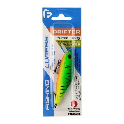 F-FISHING Воблер Drifter 70мм 8.3г 0.3-1.0м 485 Суспендр F-FISHING Воблер Drifter 70мм 8.3г 0.3-1.0м 485 Суспендр