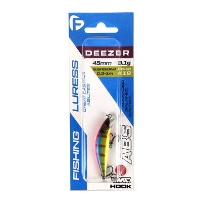 F-FISHING Воблер Deezer 45S 45мм 3.1г 0.3-1.0м 418 Тонущий