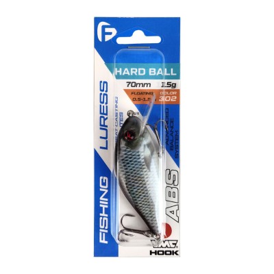 F-FISHING Воблер Hard Ball 70F 70мм 15г 0.5-1.5м 302 Плавающий F-FISHING Воблер Hard Ball 70F 70мм 15г 0.5-1.5м 302 Плавающий