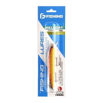 F-FISHING Воблер Hellcat 110SP 110мм 16г 0.5-1.0м 003 Суспендр F-FISHING Воблер Hellcat 110SP 110мм 16г 0.5-1.0м 003 Суспендр
