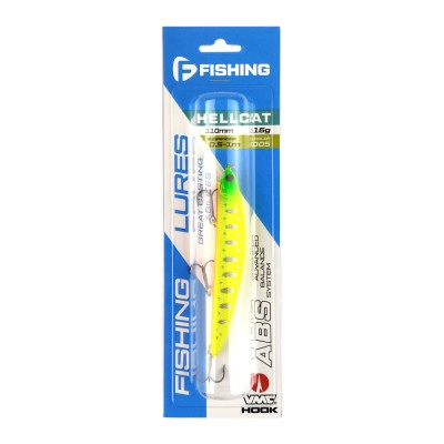 F-FISHING Воблер Hellcat 110SP 110мм 16г 0.5-1.0м 005 Суспендр F-FISHING Воблер Hellcat 110SP 110мм 16г 0.5-1.0м 005 Суспендр