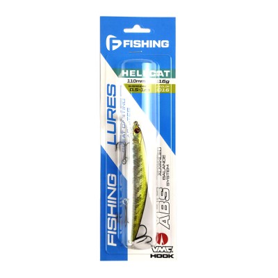 F-FISHING Воблер Hellcat 110SP 110мм 16г 0.5-1.0м 016 Суспендр F-FISHING Воблер Hellcat 110SP 110мм 16г 0.5-1.0м 016 Суспендр