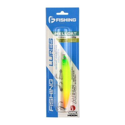 F-FISHING Воблер Hellcat 110SP 110мм 16г 0.5-1.0м 452 Суспендр