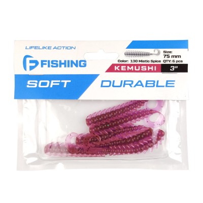 FLAGMAN Мягкая приманка Kemushi 3'' #130 Mistic Spice 10см 4шт