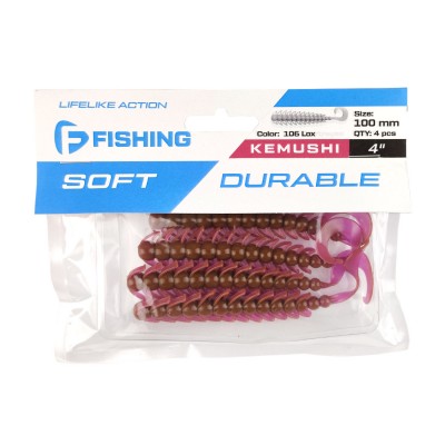 FLAGMAN Мягкая приманка Kemushi 4'' #106 Lox 10см 4шт FLAGMAN Мягкая приманка Kemushi 4'' #106 Lox 10см 4шт
