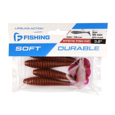 F-FISHING Виброхвост Mystic Fish Fat 3.8" #106 Lox 9.5см 4шт F-FISHING Виброхвост Mystic Fish Fat 3.8" #106 Lox 9.5см 4шт