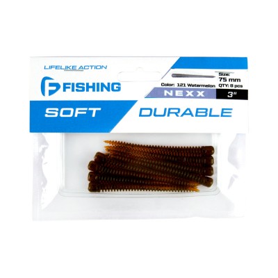 F-FISHING Слаг Nexx 3" #121 Watermelon 7.5см 8шт