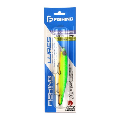 F-FISHING Воблер Onyx Minnow 128SP 128мм 21г F104 Суспендр
