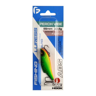 F-FISHING Воблер Perch Vibe 55мм 10.5г F1858 Тонущий