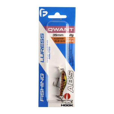 F-FISHING Воблер Qwant 35 мм 2.5 г 0.3-1.0 м 484 Плавающий F-FISHING Воблер Qwant 35 мм 2.5 г 0.3-1.0 м 484 Плавающий
