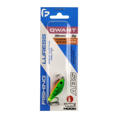 F-FISHING Воблер Qwant 35 мм 2.5 г 0.3-1.0 м 485 Плавающий F-FISHING Воблер Qwant 35 мм 2.5 г 0.3-1.0 м 485 Плавающий