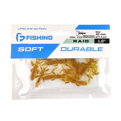 FLAGMAN Мягкая приманка Raid 1.6" #2112 Watermelon/Chartreuse 4см 8шт FLAGMAN Мягкая приманка Raid 1.6" #2112 Watermelon/Chartreuse 4см 8шт