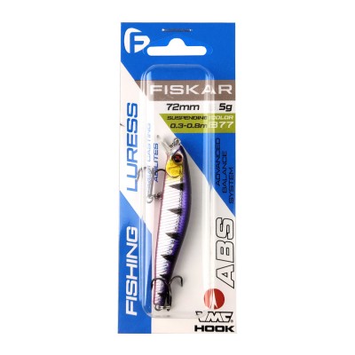 F-FISHING Воблер Fiskar 72мм 5г 0.3-0.8м B77 Суспендр F-FISHING Воблер Fiskar 72мм 5г 0.3-0.8м B77 Суспендр