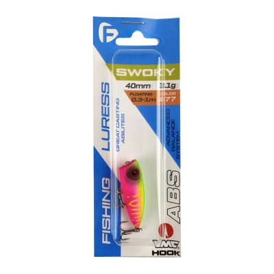 F-FISHING Воблер Swoky 40F 40мм 3.1г 477 Плавающий F-FISHING Воблер Swoky 40F 40мм 3.1г 477 Плавающий