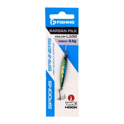 F-FISHING Пилькер Sargan pilk 8.5г 45мм цвет L100 F-FISHING Пилькер Sargan pilk 8.5г 45мм цвет L100
