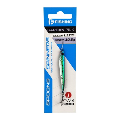 F-FISHING Пилькер Sargan pilk 10.5г 55мм цвет L100 F-FISHING Пилькер Sargan pilk 10.5г 55мм цвет L100