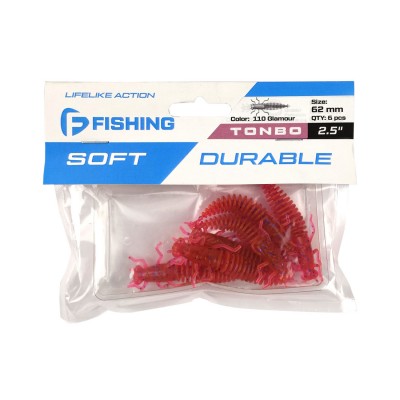 F-FISHING Нимфа Tonbo 2.5" #110 Glamour 6.2см 6шт