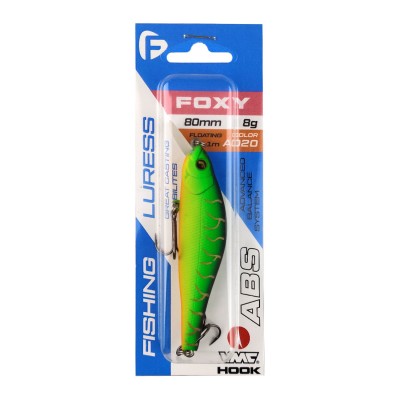 F-FISHING Воблер Foxi 80мм 8г 0.3-1.0м A020 Плавающий F-FISHING Воблер Foxi 80мм 8г 0.3-1.0м A020 Плавающий