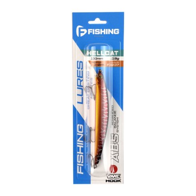 F-FISHING Воблер Hellcat 130F 130мм 19г 1.0-2.0м F1237 Плавающий