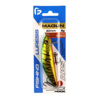 F-FISHING Воблер Magun 80мм 8г 0.0-0.3м F083 Плавающий