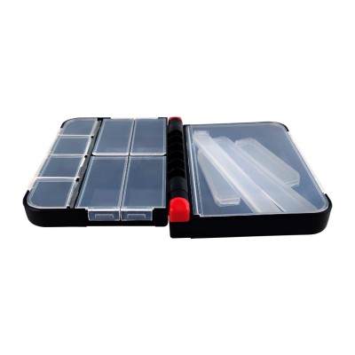 RUZZA Коробка двойная 133x97x37мм 8 отделений + 4 съемных перегородки