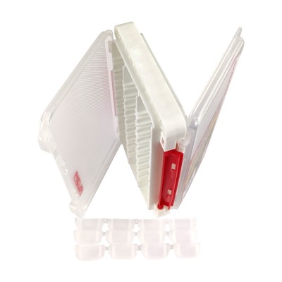 RUZZA Коробка 2-х сторонняя для приманок 175x105x30мм вставки EVA-foam + 12 перемычек