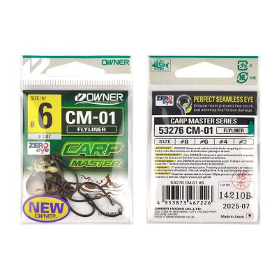 OWNER Крючок Carp Flyliner teflon №6 8шт