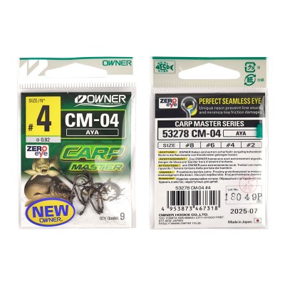 OWNER Крючок Carp Aya teflon №4 9шт