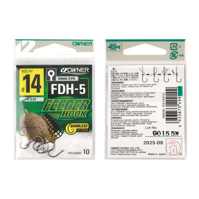 OWNER Крючок Feeder Hook FDH-5 BC №14 10шт