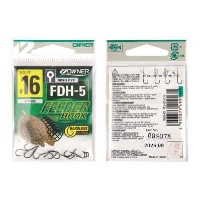 OWNER Крючок Feeder Hook FDH-5 BC №16 10шт