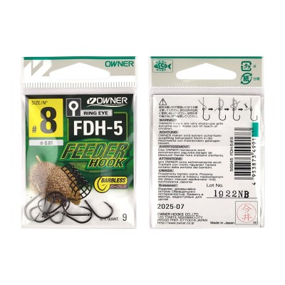 OWNER Крючок Feeder Hook FDH-5 BC №8 9шт