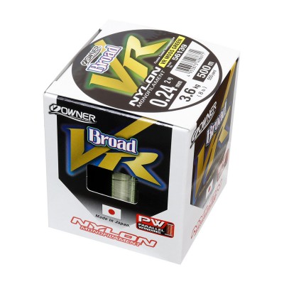 OWNER Леска Broad VR Moss Green Nylon 500м 0,235мм 3,6кг OWNER Леска Broad VR Moss Green Nylon 500м 0,235мм 3,6кг
