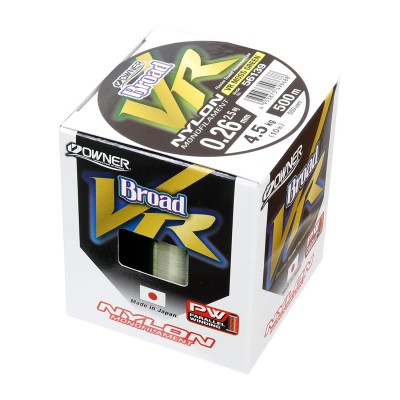 OWNER Леска Broad VR Moss Green Nylon 500м 0,260мм 4,5кг OWNER Леска Broad VR Moss Green Nylon 500м 0,260мм 4,5кг