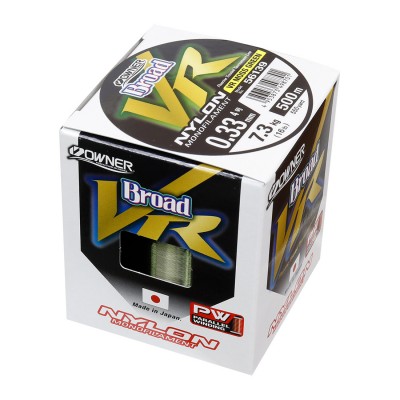 OWNER Леска Broad VR Moss Green Nylon 500м 0,330мм 7,3кг OWNER Леска Broad VR Moss Green Nylon 500м 0,330мм 7,3кг