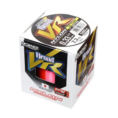 OWNER Леска Broad VR Pink Nylon 500м 0,330мм 7,3кг