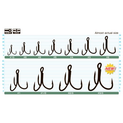 OWNER Крючок тройной ST-46BC №8 8шт