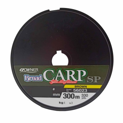 OWNER Леска Broad Carp SP brown 300м 0,18мм 2,6кг