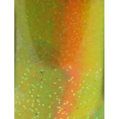 BERKLEY Паста форелевая комбикорм желто зелено оранжевая Natural Glitter Fish Pellet Rainbow