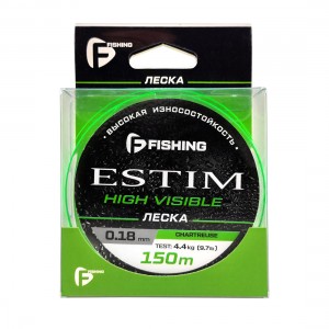 F-FISHING Леска Estim Neon 150м 0,18мм 4,4кг/9,7lb