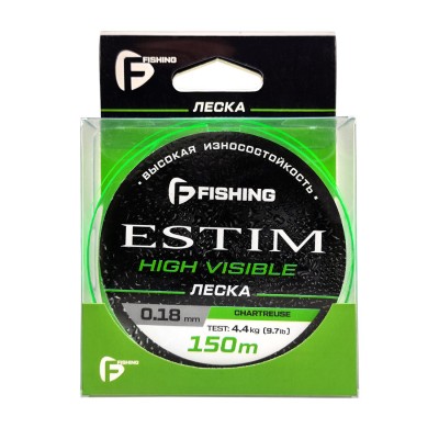 F-FISHING Леска Estim Neon 150м 0,18мм 4,4кг/9,7lb