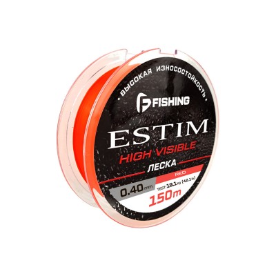 F-FISHING Леска Estim Red 150м 0,40мм 19,1кг/42,1lb