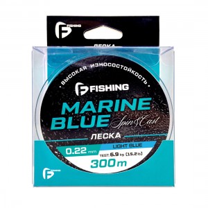 F-FISHING Леска Marine Blue Spin 300м 0,22мм 6,9кг/15,2lb