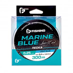 F-FISHING Леска Marine Blue Spin 300м 0,25мм 8,4кг/18,5lb