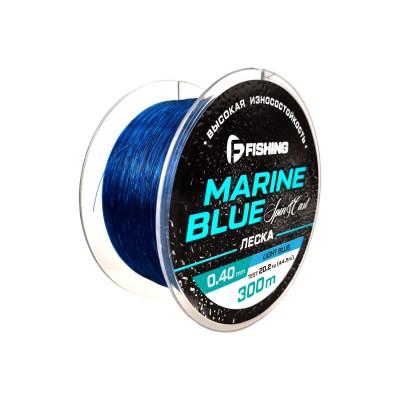 F-FISHING Леска Marine Blue Spin 300м 0,40мм 20,2кг/44,5lb