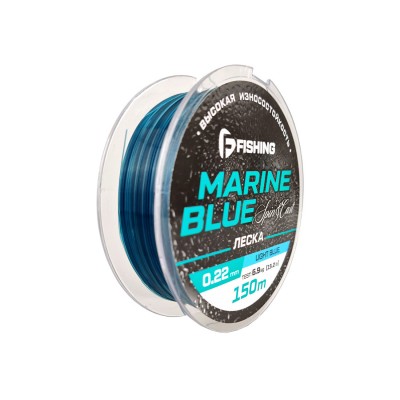 F-FISHING Леска Marine Blue Spin 150м 0,22мм 6,9кг/15,2lb