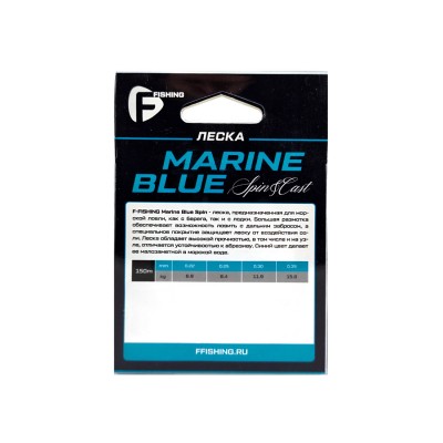 F-FISHING Леска Marine Blue Spin 150м 0,25мм 8,4кг/18,5lb